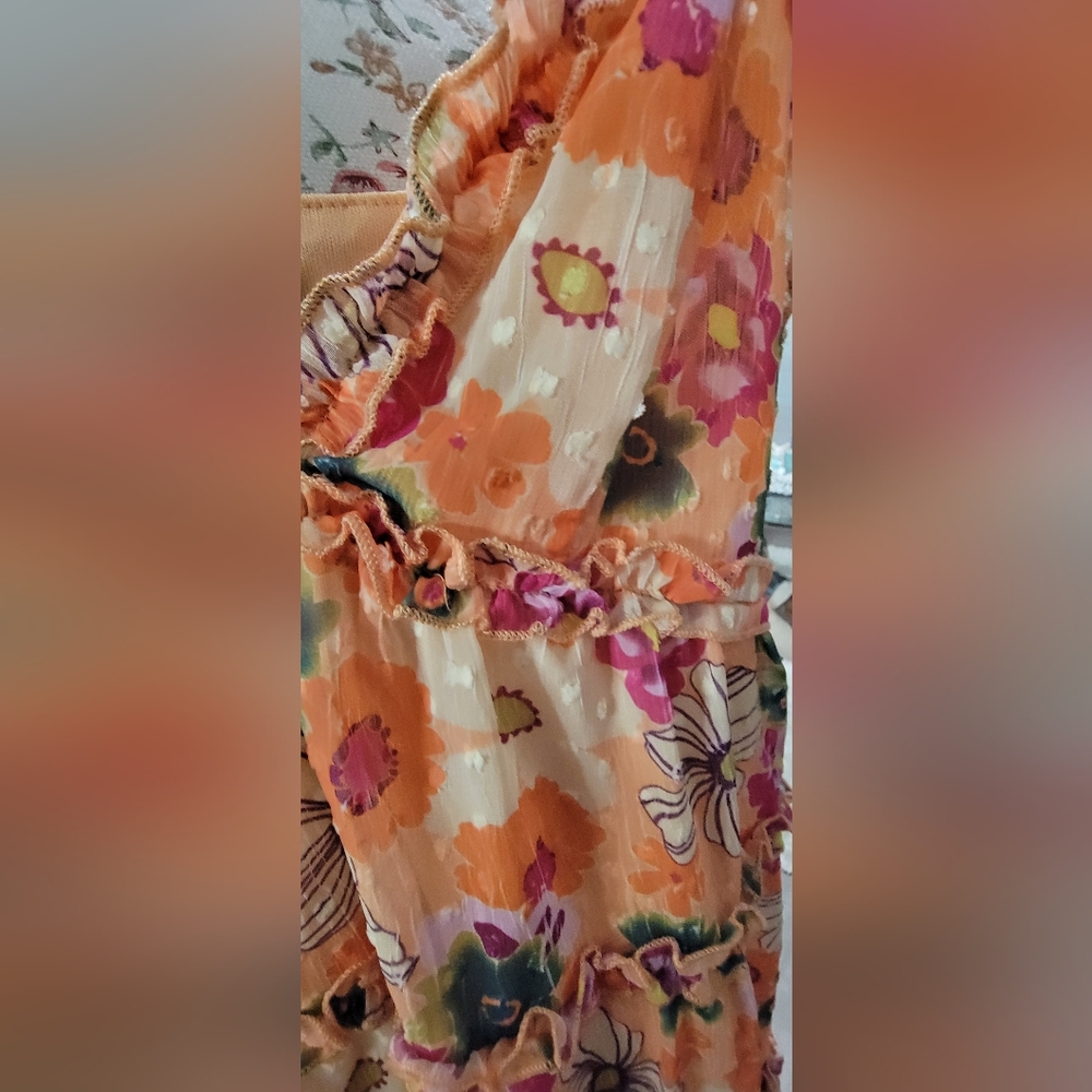 NWT Wild Fable Multicolor Floral Top Size XS - Picture 3 of 5